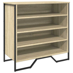 vidaXL Shoe Cabinet Sonoma Oak 80x38x78 cm Engineered Wood 2