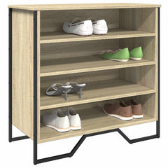vidaXL Shoe Cabinet Sonoma Oak 80x38x78 cm Engineered Wood 1
