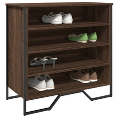 vidaXL Shoe Cabinet Brown Oak 80x38x78 cm Engineered Wood 1