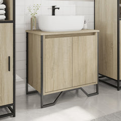 vidaXL Bathroom Sink Cabinet Sonoma Oak 60x35x60 cm Engineered Wood 3