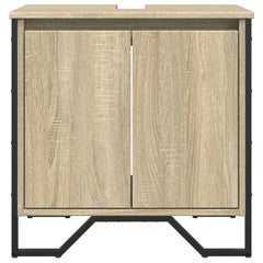 vidaXL Bathroom Sink Cabinet Sonoma Oak 60x35x60 cm Engineered Wood 4