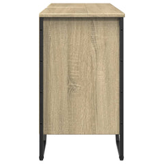 vidaXL Bathroom Sink Cabinet Sonoma Oak 91x35x60 cm Engineered Wood 5