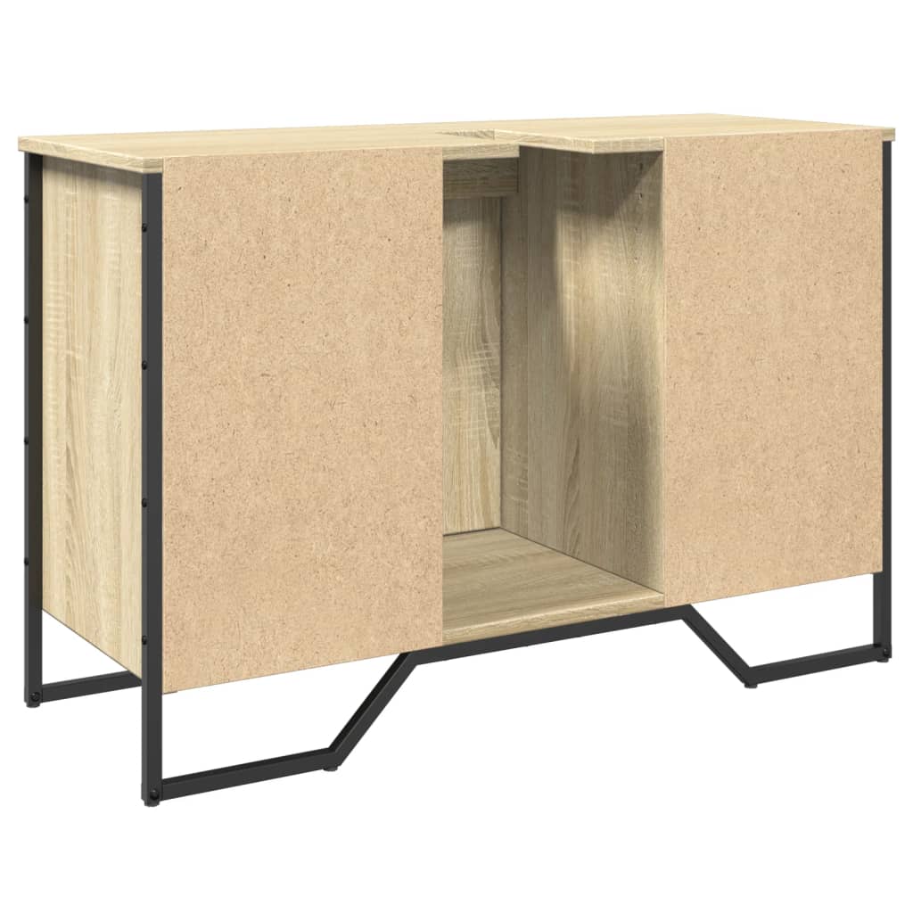 vidaXL Bathroom Sink Cabinet Sonoma Oak 91x35x60 cm Engineered Wood 6