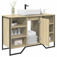 vidaXL Bathroom Sink Cabinet Sonoma Oak 91x35x60 cm Engineered Wood 1