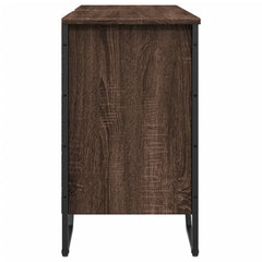 vidaXL Bathroom Sink Cabinet Brown Oak 91x35x60 cm Engineered Wood 5