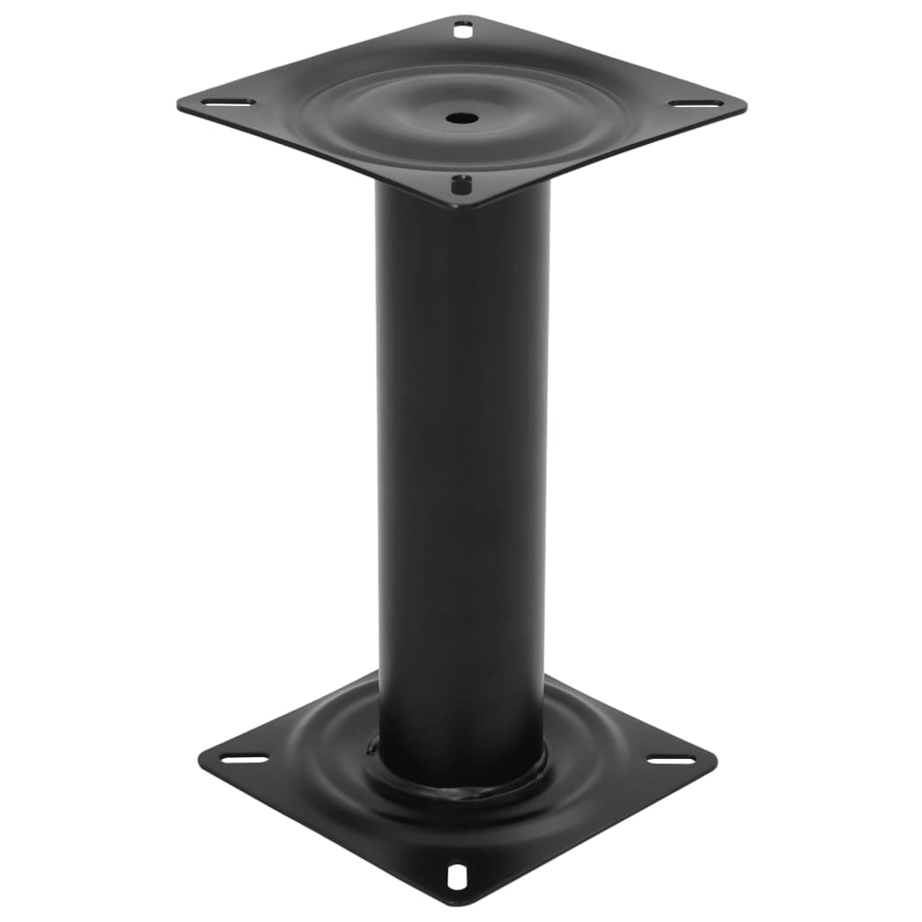vidaXL Boat Seat Pedestal Black 33 cm Steel 3