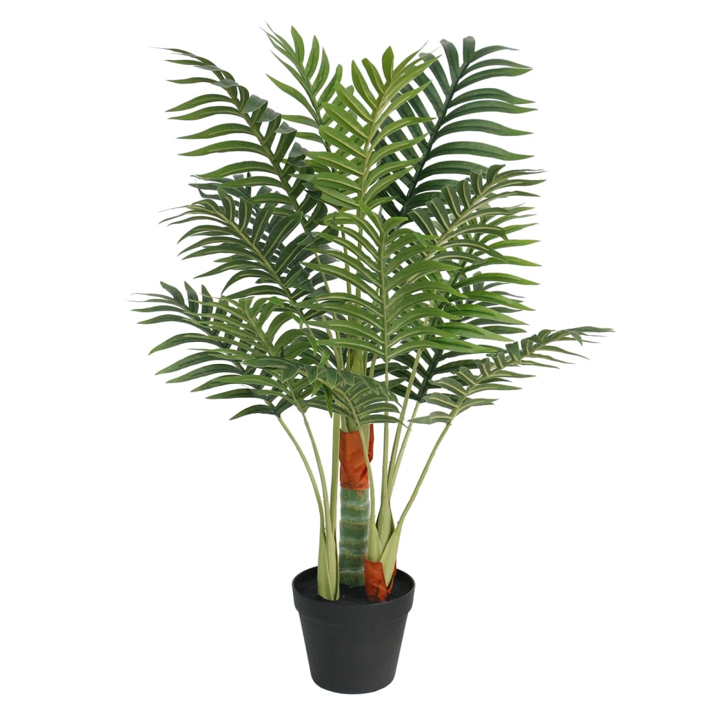 vidaXL Artificial Palm Tree with 3 Trunks Green 85 cm PP 1