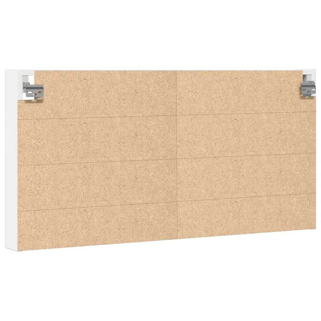 vidaXL Vitrine Cabinet White 100x8.5x50 cm Engineered Wood 6