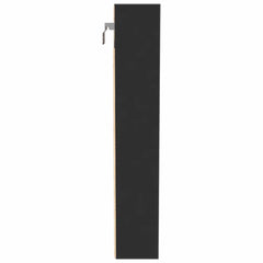 vidaXL Vitrine Cabinet Black 100x8.5x50 cm Engineered Wood 5