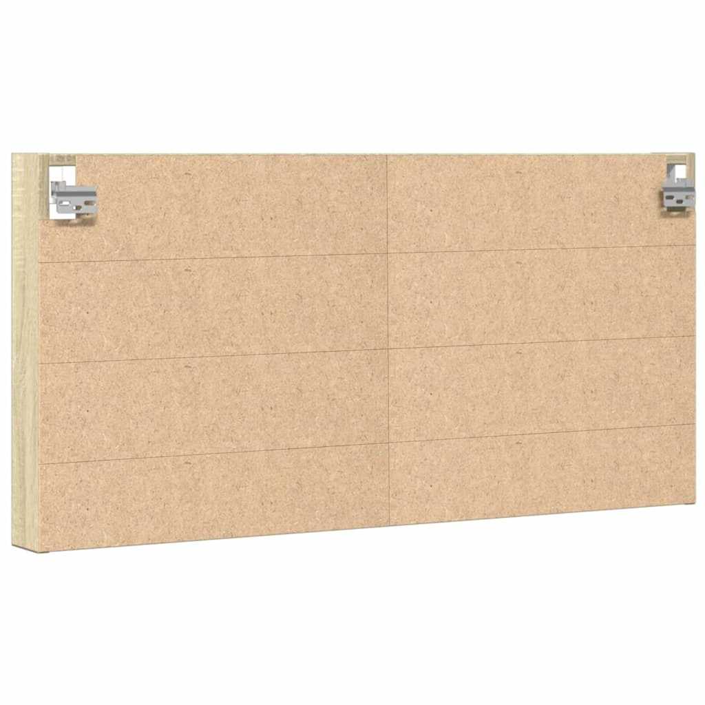 vidaXL Vitrine Cabinet Sonoma Oak 100x8.5x50 cm Engineered Wood 6