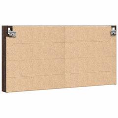 vidaXL Vitrine Cabinet Brown Oak 100x8.5x50 cm Engineered Wood 6
