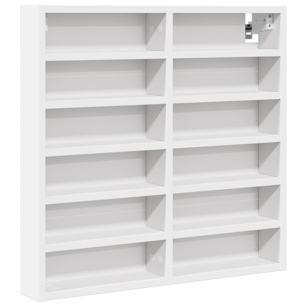 vidaXL Vitrine Cabinet White 60x8.5x58 cm Engineered Wood 2