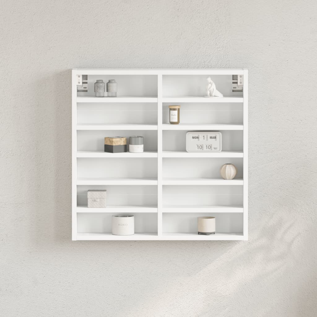 vidaXL Vitrine Cabinet White 60x8.5x58 cm Engineered Wood 1