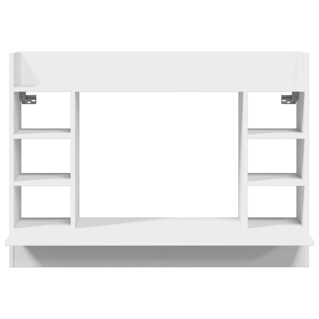 vidaXL Wall-Mounted Desk White 105x48x75 cm Engineered Wood 4