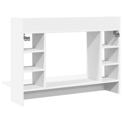 vidaXL Wall-Mounted Desk White 105x48x75 cm Engineered Wood 6