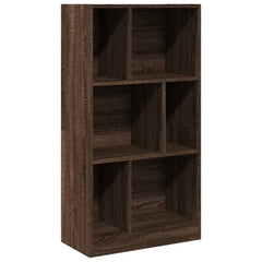 vidaXL Bookcase Brown Oak 57x28.5x107.5 cm Engineered Wood 2