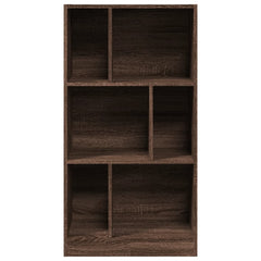 vidaXL Bookcase Brown Oak 57x28.5x107.5 cm Engineered Wood 4
