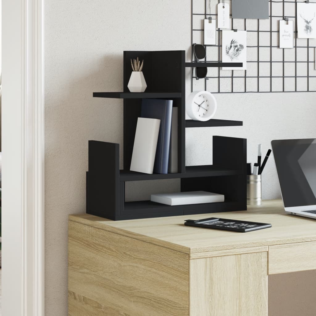 vidaXL Desk Organiser Black 49x20x52.5 cm Engineered wood 3