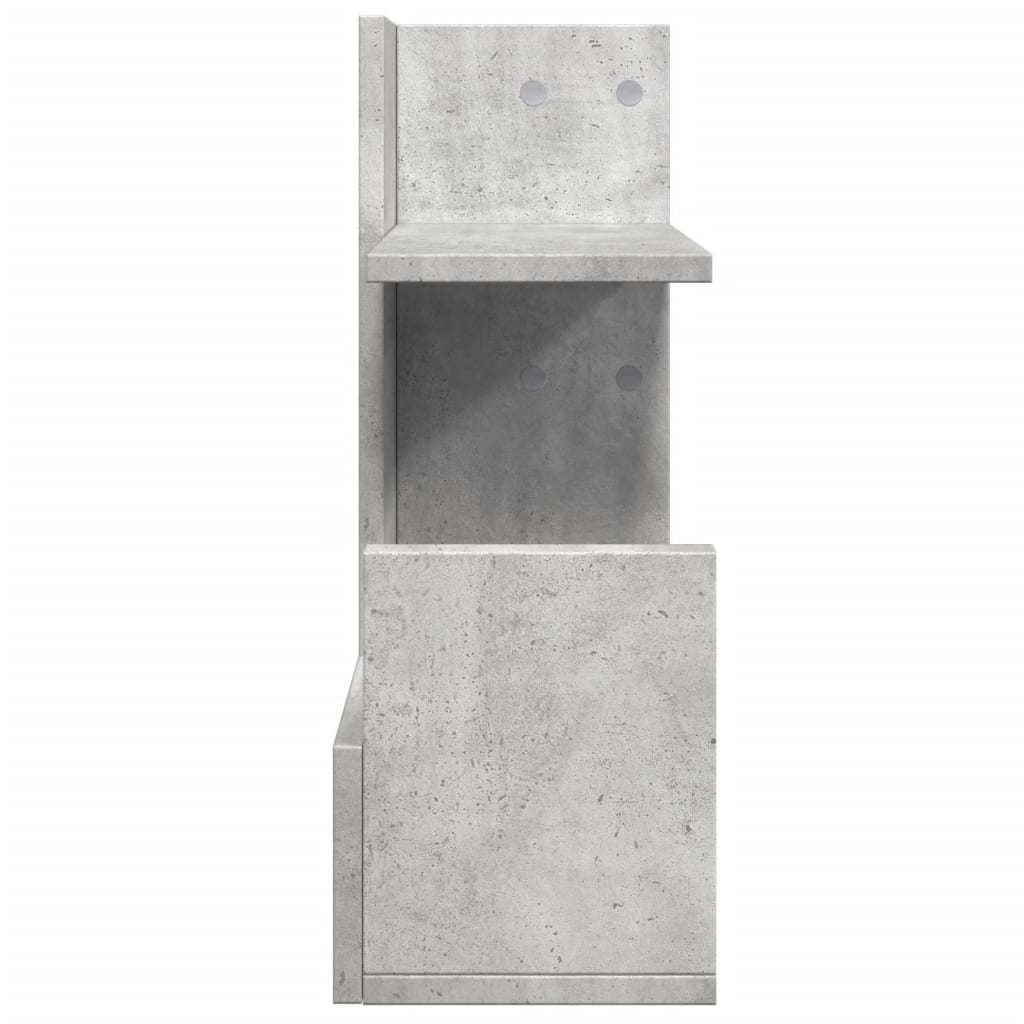 vidaXL Desk Organiser Concrete Grey 49x20x52.5 cm Engineered wood 5