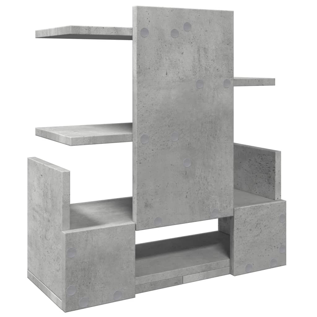 vidaXL Desk Organiser Concrete Grey 49x20x52.5 cm Engineered wood 6