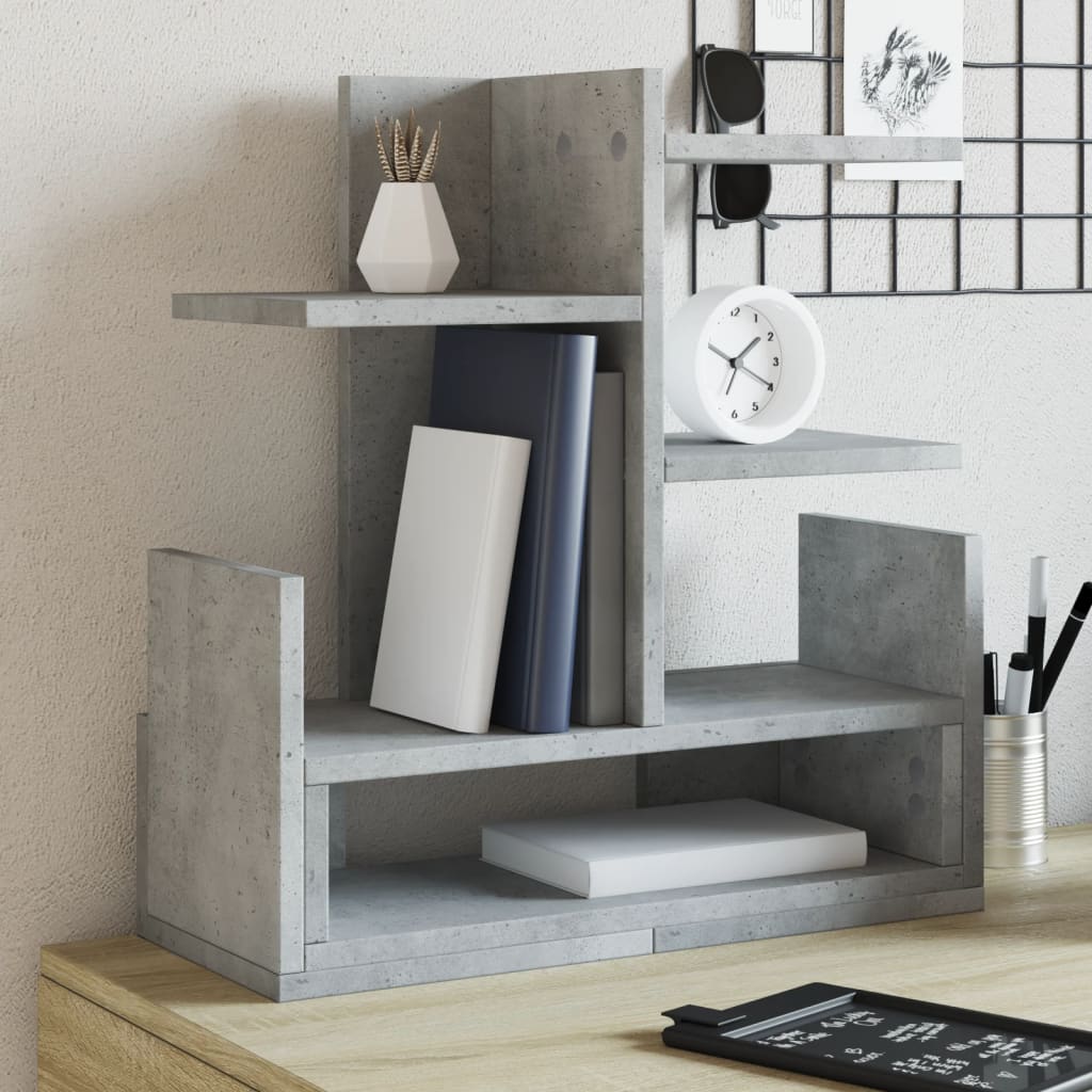 vidaXL Desk Organiser Concrete Grey 49x20x52.5 cm Engineered wood 1