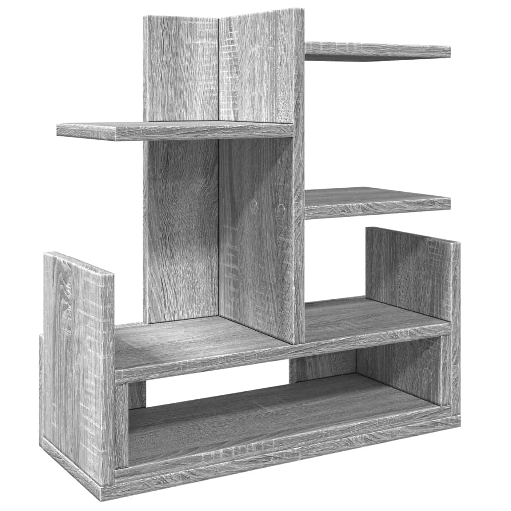 vidaXL Desk Organiser Grey Sonoma 49x20x52.5 cm Engineered wood 2