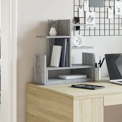 vidaXL Desk Organiser Grey Sonoma 49x20x52.5 cm Engineered wood 3