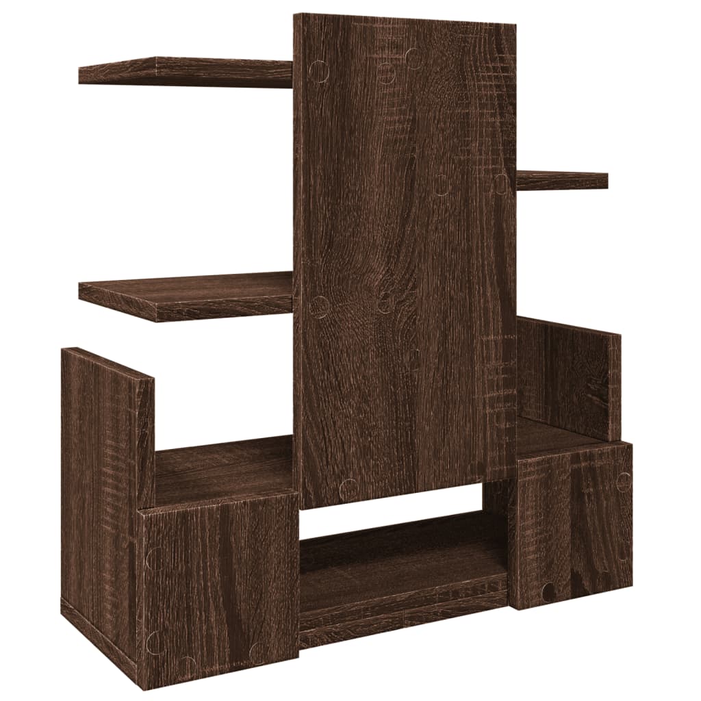 vidaXL Desk Organiser Brown Oak 49x20x52.5 cm Engineered wood 6
