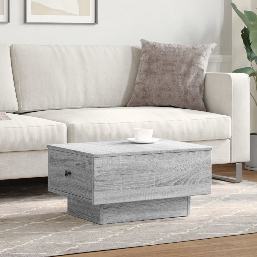 Coffee Table 60x45x31 cm Engineered Wood Width 60 cm Grey sonoma