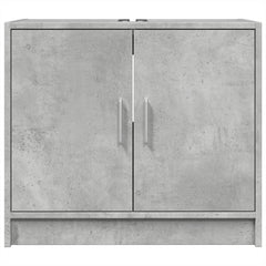 vidaXL Sink Cabinet Concrete Grey 63x29x55 cm Engineered Wood 4
