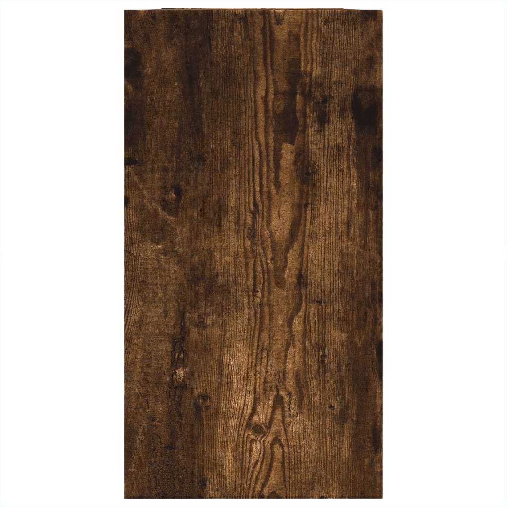 vidaXL Sink Cabinet Smoked Oak 63x29x55 cm Engineered Wood 6
