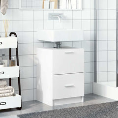 vidaXL Sink Cabinet White 40x37x59 cm Engineered Wood 3