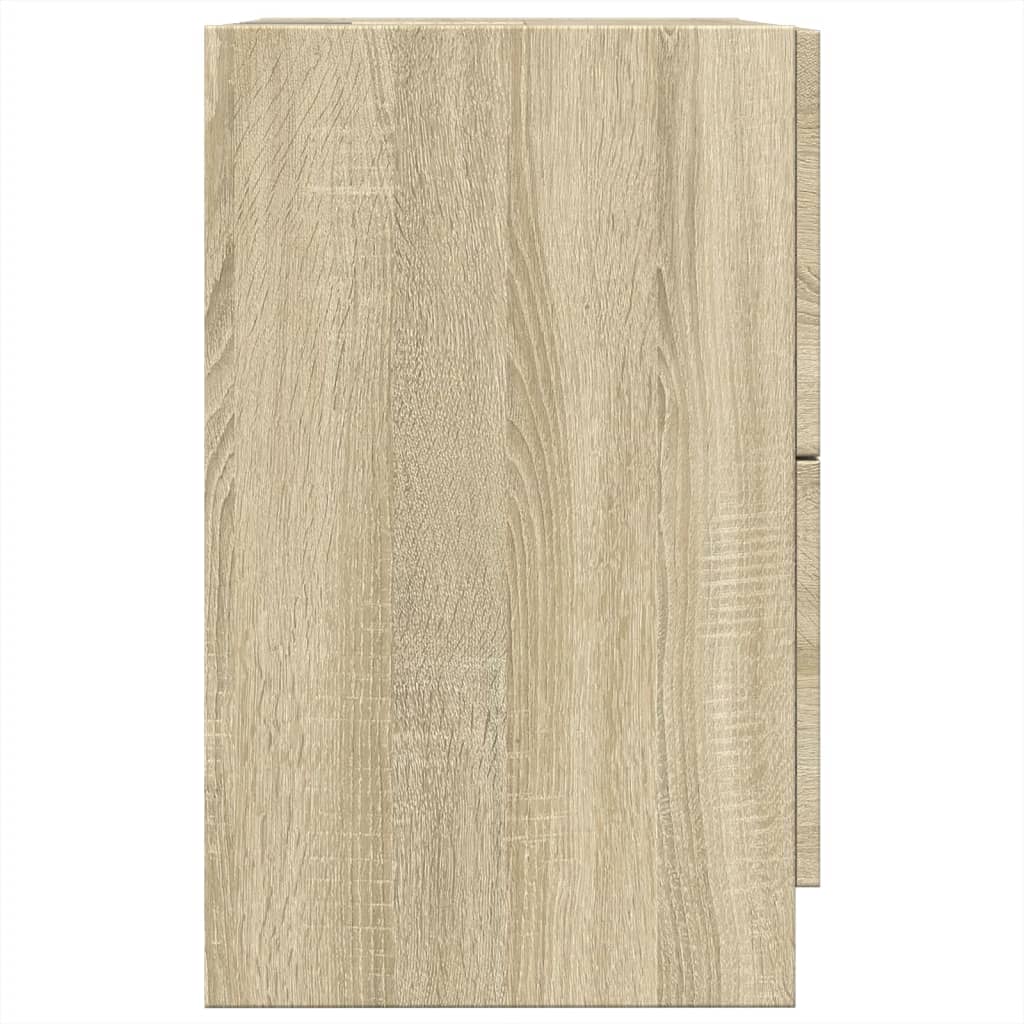 vidaXL Sink Cabinet | Sonoma oak | Engineered Wood | Medium | Bathroom Cabinet 6