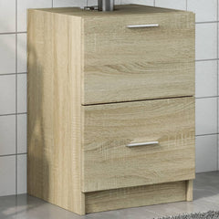vidaXL Sink Cabinet | Sonoma oak | Engineered Wood | Medium | Bathroom Cabinet 1