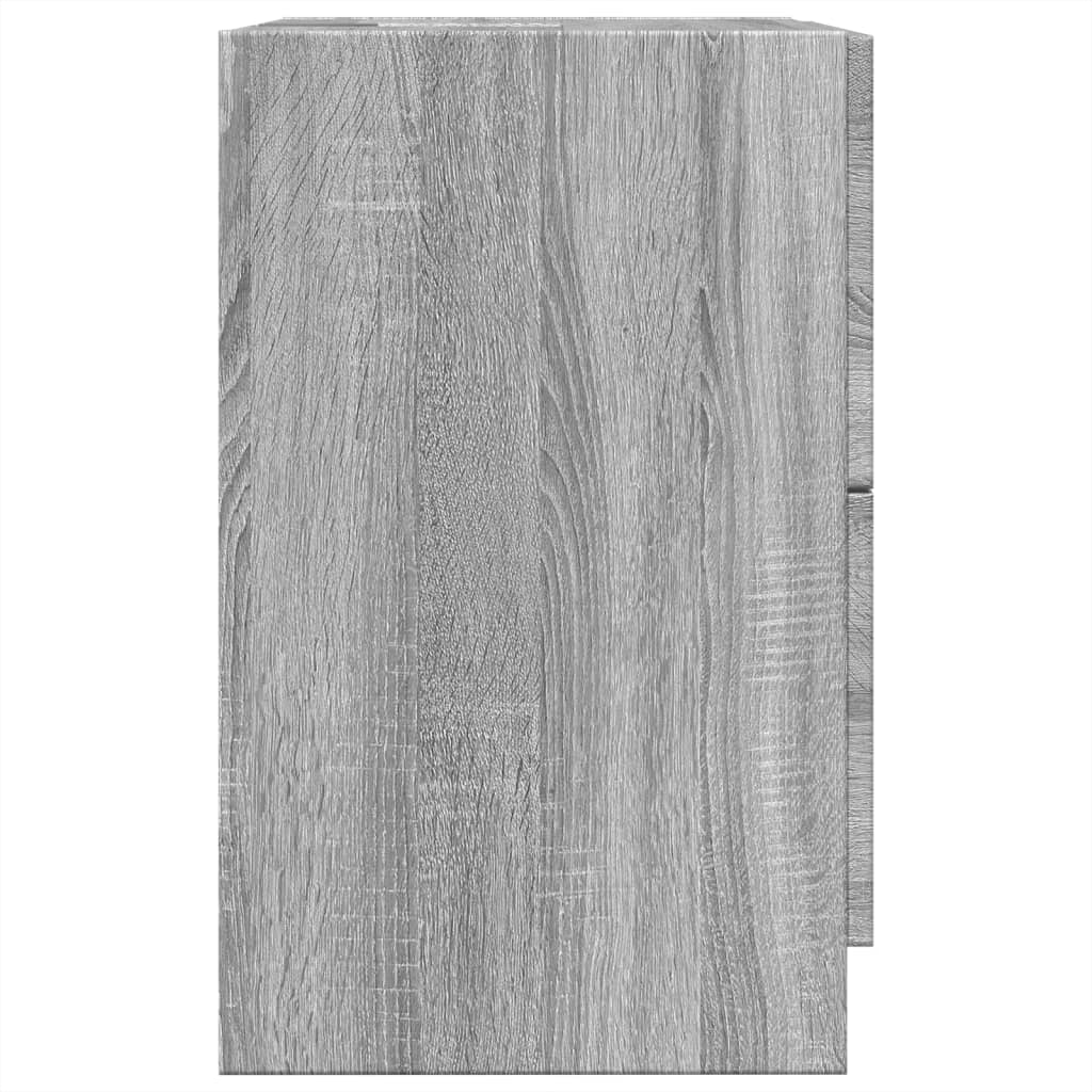 vidaXL Sink Cabinet Grey Sonoma 40x37x59 cm Engineered Wood 6