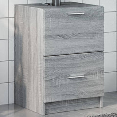 vidaXL Sink Cabinet Grey Sonoma 40x37x59 cm Engineered Wood 1