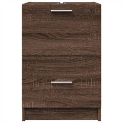 vidaXL Sink Cabinet | Brown Oak | Engineered Wood | 40cm x 37cm x 59cm 4