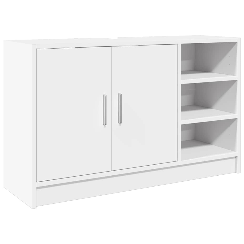 vidaXL Sink Cabinet White 90x29x55 cm Engineered Wood 2