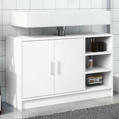 vidaXL Sink Cabinet White 90x29x55 cm Engineered Wood 1