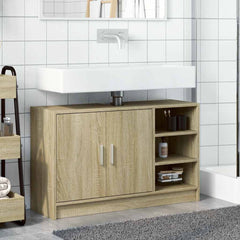 vidaXL Sink Cabinet Sonoma Oak 90x29x55 cm Engineered Wood 3