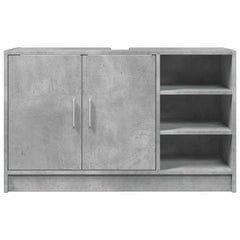 vidaXL Sink Cabinet Concrete Grey 90x29x55 cm Engineered Wood 4