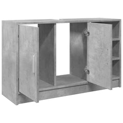 vidaXL Sink Cabinet Concrete Grey 90x29x55 cm Engineered Wood 5