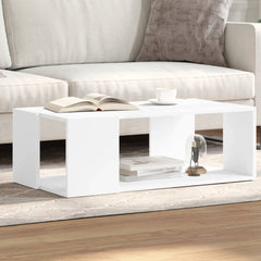 vidaXL Coffee Table White 89.5x48x30 cm Engineered Wood 1