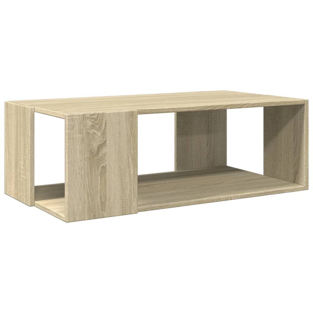 vidaXL Coffee Table Sonoma Oak 89.5x48x30 cm Engineered Wood 6