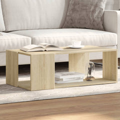 vidaXL Coffee Table Sonoma Oak 89.5x48x30 cm Engineered Wood 1