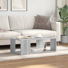 vidaXL Coffee Table Grey Sonoma 89.5x48x30 cm Engineered Wood 3