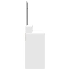 vidaXL Dressing Table with Mirror White 80x41x144.5 cm 5