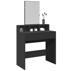 Dressing Table with Mirror in Black