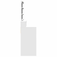 vidaXL Dressing Table with LED White 80x41x144.5 cm 6