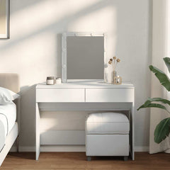 vidaXL Dressing Table with LED 100x40x130 cm